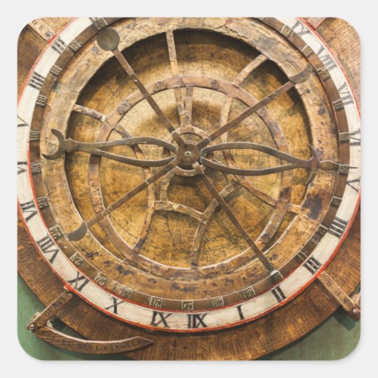 アンティーククロック顔,ドイツ スクエアシール (正面)