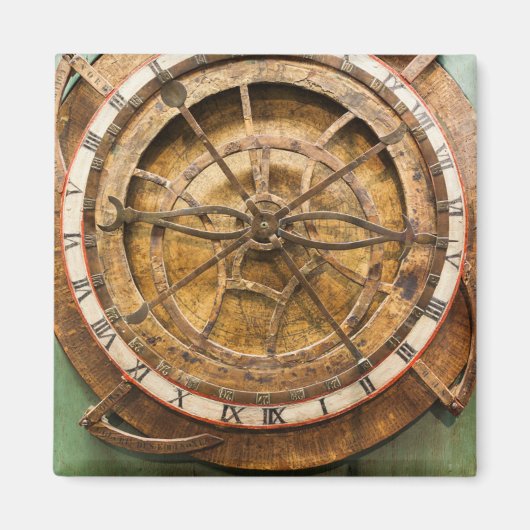 アンティーククロック顔，ドイツ マグネット (正面)