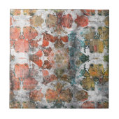 アンティークグランジヴィンテージオールドハンドメイドウールカーペットシー タイル (正面)