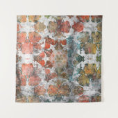 アンティークグランジヴィンテージオールドハンドメイドウールカーペットシー タペストリー (正面)