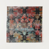 アンティークグランジヴィンテージオールドハンドメイドウールカーペットシー タペストリー (正面(横))