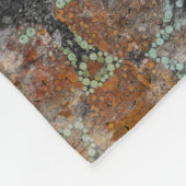 アンティークグランジヴィンテージオールドハンドメイドウールカーペットシー フリースブランケット (角)