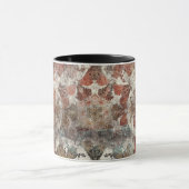 アンティークグランジヴィンテージオールドハンドメイドウールカーペットシー マグカップ (中央)