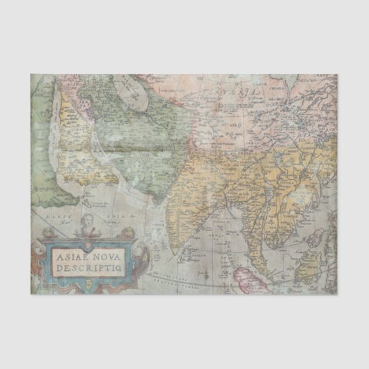 アンティークグランジヴィンテージマップ 薄葉紙 (正面)