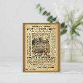 アンティークグランドセントラルホテルアドニューヨークシティ ポストカード (スタンド正面)