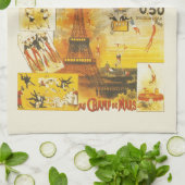 アンティークグランドフェートフェアポスター キッチンタオル (折り畳み)