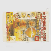 アンティークグランドフェートフェアポスター ゴルフタオル (横)