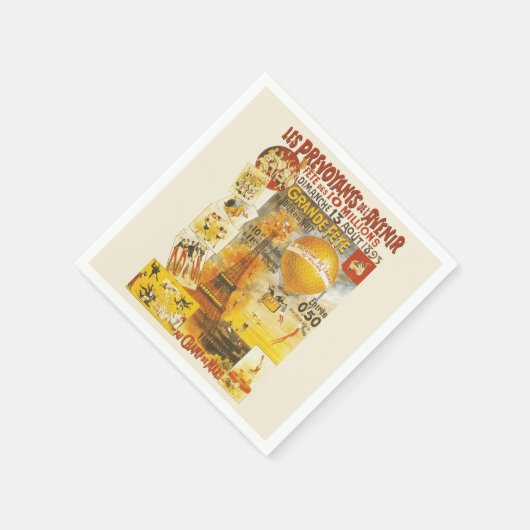 アンティークグランドフェートフェアポスター スタンダードカクテルナプキン (角)