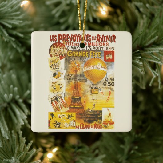 アンティークグランドフェートフェアポスター セラミックオーナメント (ツリー)