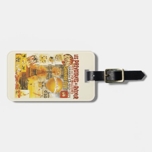 アンティークグランドフェートフェアポスター ラゲッジタグ (正面横)