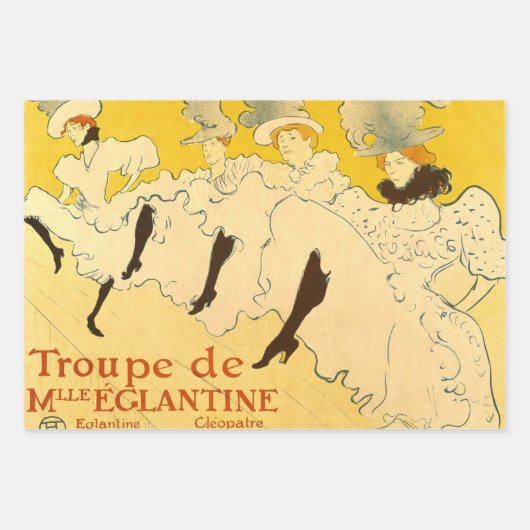 アンティークグランドフェートフェアポスター ラッピングペーパーシート (正面3)