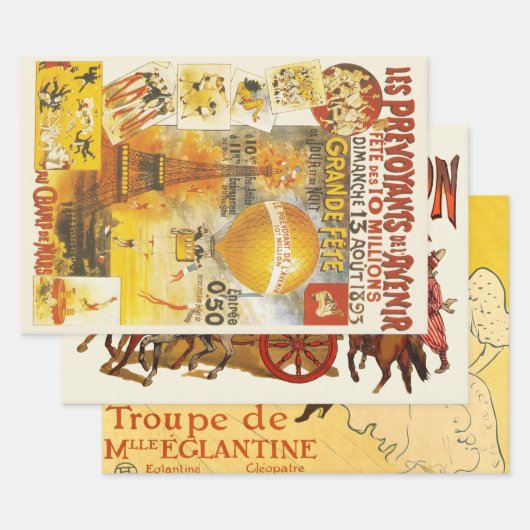 アンティークグランドフェートフェアポスター ラッピングペーパーシート (セット)