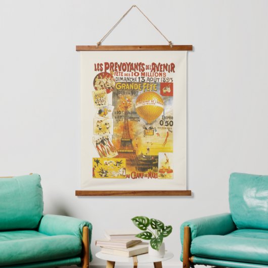アンティークグランドフェートフェアポスター 吊り下げ型タペストリー (リビング)