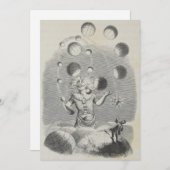 アンティークグランドヴィルユーモア天文学ジャグリング シーズンカード (正面/裏面)