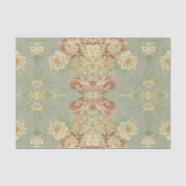 アンティークグリーンプリント 薄葉紙