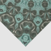 アンティークグリーンマンダラパターンデザイン 薄葉紙 (詳細)