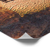 アンティークグレゴリオ聖歌シート音楽アートポスター ポスター (角)