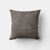 アンティークグレーレザープリントクッションテクスチャパターン クッション (裏面)