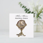 アンティークグローブホワイトBG SQリハーサルDin 招待状 (スタンド正面)