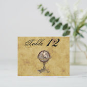 アンティークグローブ動揺して、BGテーブル番号 ポストカード (スタンド正面)