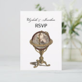 アンティークグローブ、ホワイトBG RSVP (スタンド正面)