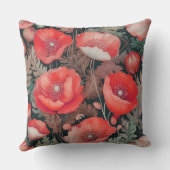 アンティークケシ模様 クッション (裏面)