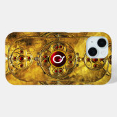 アンティークケルト戦士シールドルビージェムモノグラム Case-Mate iPhoneケース (裏面 (横))
