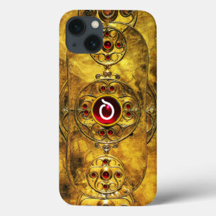 アンティークケルト戦士シールドルビージェムモノグラム iPhone 13ケース