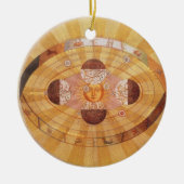 アンティークコペルニ太陽のカンヴィンテージ天文学 セラミックオーナメント (正面)