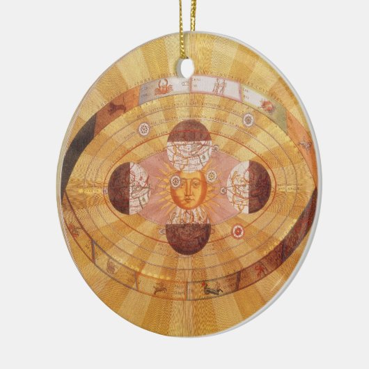 アンティークコペルニ太陽のカンヴィンテージ天文学 セラミックオーナメント (左)