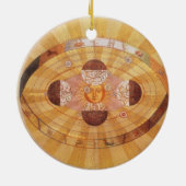 アンティークコペルニ太陽のカンヴィンテージ天文学 セラミックオーナメント (裏面)