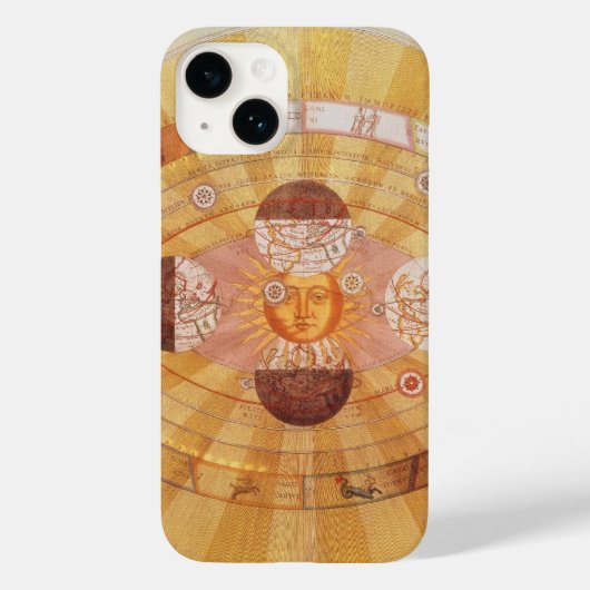 アンティークコペルニ太陽のカンヴィンテージ天文学 Case-Mate iPhoneケース (裏面)
