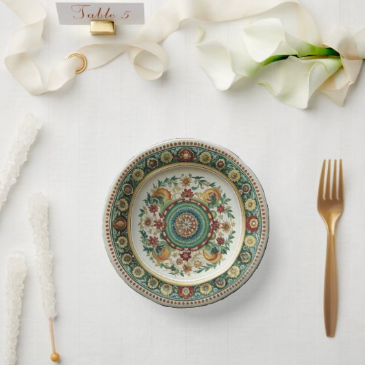 アンティークコルニロブブラザーズ磁器紙プレート ペーパーボウル (ウェディング)