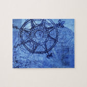アンティークコンパスバラ ジグソーパズル (横)