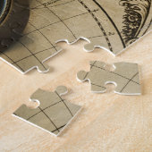 アンティークコンパス地図 ジグソーパズル (側面)