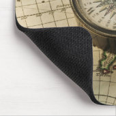 アンティークコンパス地図 マウスパッド (コーナー)