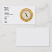 アンティークコンパス 名刺 (正面/裏面)