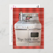 アンティークコンロ葉書31413カスタマイズ-  ポストカード (正面/裏面)