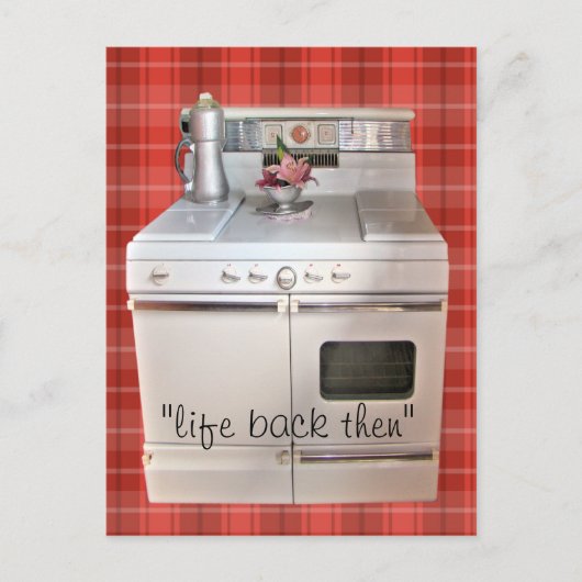 アンティークコンロ葉書31413カスタマイズ-  ポストカード (正面)