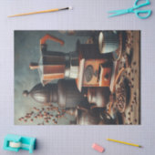 アンティークコーヒーグラインダーカップ 薄葉紙 (クラフト)