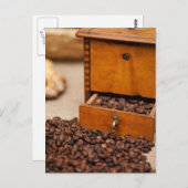 アンティークコーヒービン/グラインダー ポストカード (正面/裏面)