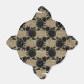 アンティークゴシック様式ブラックバラと書道 フェイバーボックス (折り畳みなし)