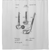 アンティークゴルフクラブ1900、特許スケッチ シャワーカーテン (正面)