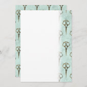 アンティークゴールデンシザーヴィンテージ美容院 セーブザデート (正面/裏面)