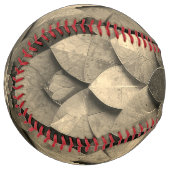 アンティークゴールデンマンダラアートテクスチャード花 ソフトボール (正面左)