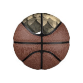 アンティークゴールデンマンダラアートテクスチャード花 ミニバスケットボール (右)