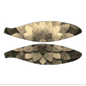 アンティークゴールデンマンダラアートテクスチャード花 ミニバスケットボール (パネル)