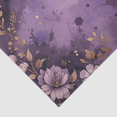 アンティークゴールデン花びら&プラムトワイライトデクページ 薄葉紙 (詳細)