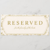 アンティークゴールドと象牙のReserved Hanging Chairサイン (裏面)