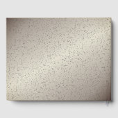 アンティークゴールドのグリッターゲストブック ゲストブック (裏面)